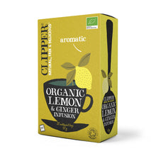 Load image into Gallery viewer, Clipper Lemon & Ginger Tea 20s