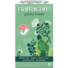 Load image into Gallery viewer, Natracare Curved Panty Liners 30s