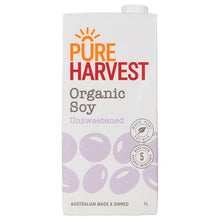 Load image into Gallery viewer, Milk Soy Pure Harvest Unsweetened 1L