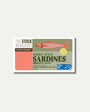 Load image into Gallery viewer, Sardines Smoky Style in Organic Extra Virgin Olive Oil 120g
