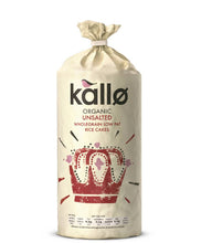 Load image into Gallery viewer, Kallo Rice Cakes Wholegrain Unsalted 130g
