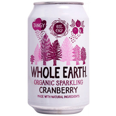 Whole Earth Cranberry Sparkling Drink 330ml