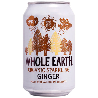 Whole Earth Ginger Sparkling Drink 330ml